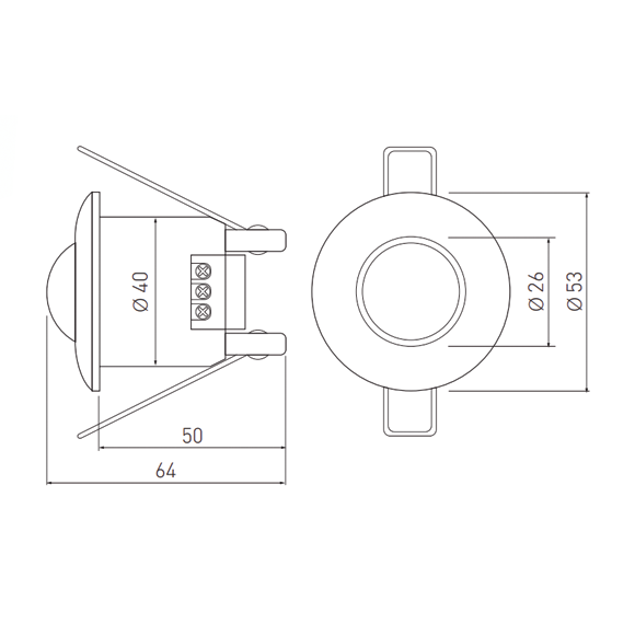 CR-5 Mini bewegingssensor 230V