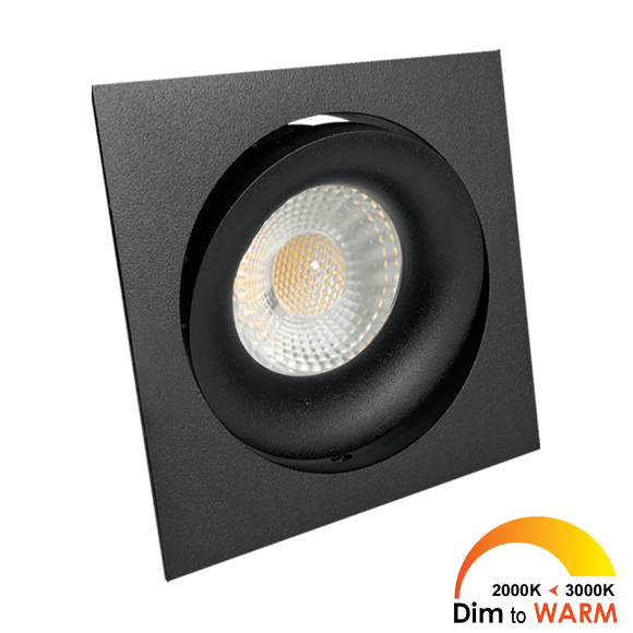 Cádiz vierkant dim-to-warm incl. driver 230V