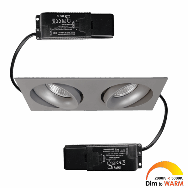 Cádiz Duo dim-to-warm incl. drivers 230V