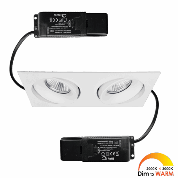 Cádiz Duo dim-to-warm incl. drivers 230V