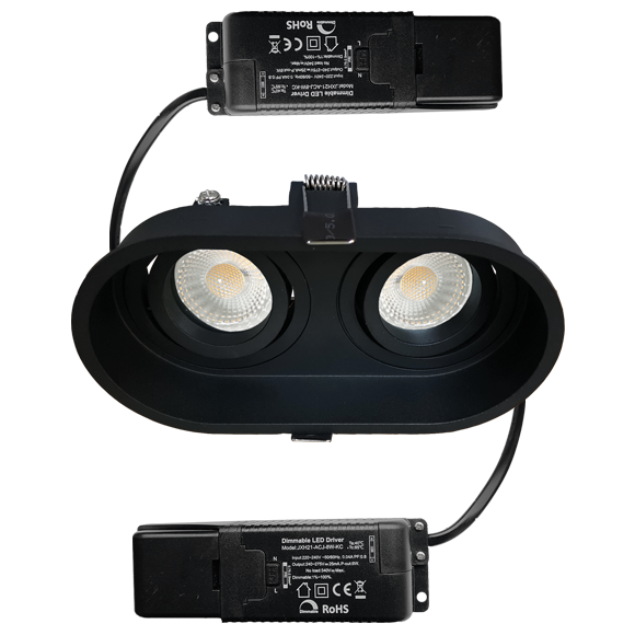 Palma Duo dim-to-warm incl. drivers 230V