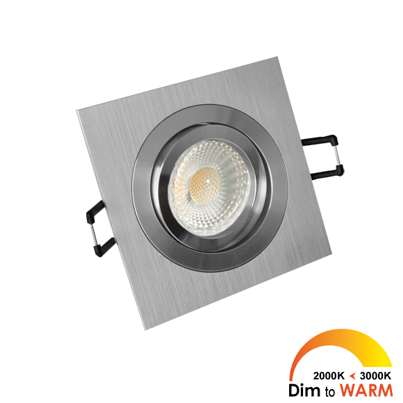 Smooth vierkant dim-to-warm incl. driver 230V