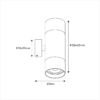 Vuoto up/down wandlamp GU10