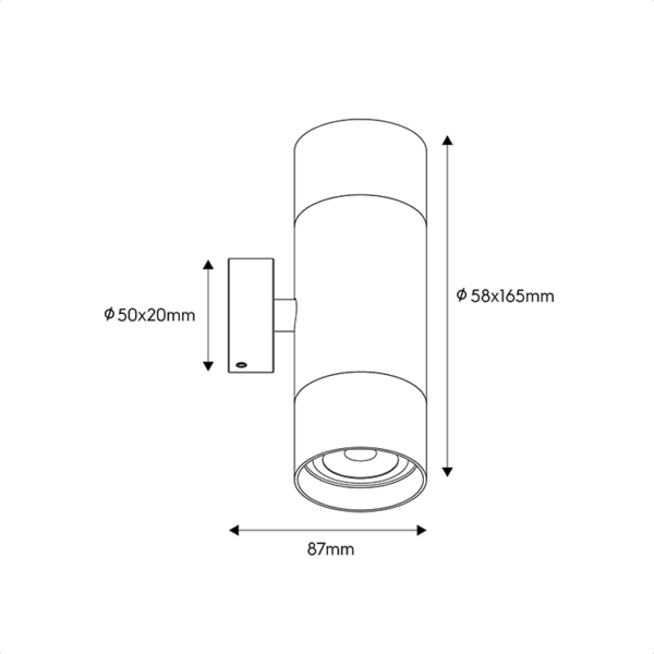 Vuoto up/down wandlamp GU10