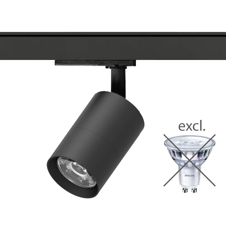 Vuoto 1-fase railspot ex. GU10 zwart 605AB00000L0