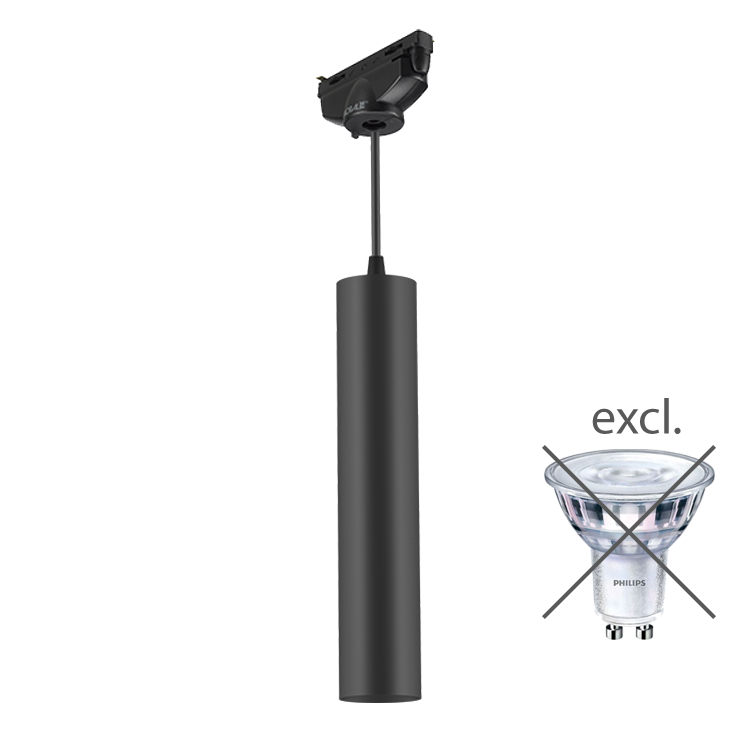 Vuoto Pendel + 1-fase adapter ex. GU10 zwart 615AB00000SUC
