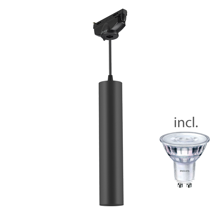 Vuoto Pendel + 1-fase adapter incl. GU10 zwart 615AB00027SUC
